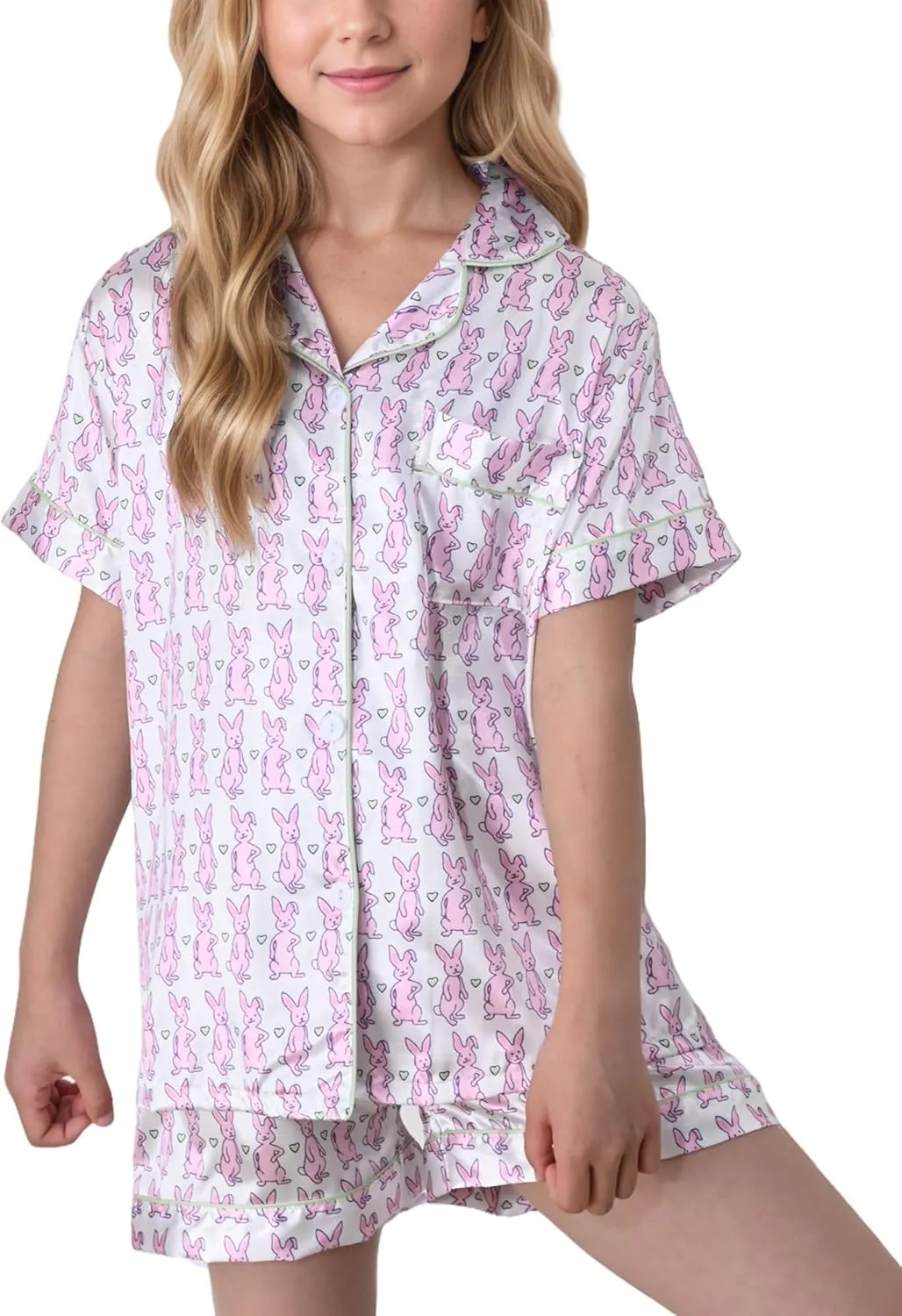 Ugly Girls Summer Outfit, Kids 2 Piece Button Down Monkey Beach Shorts Set Cute Animal Y2k Preppy Loungewear