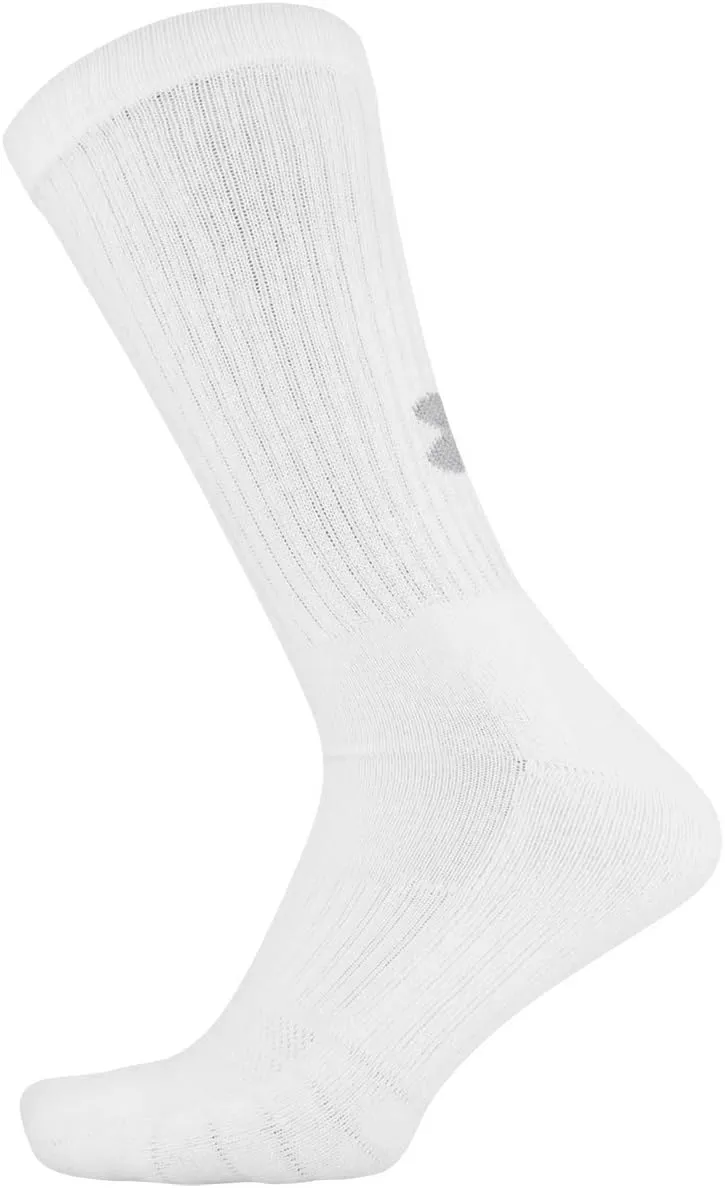 Under Armour Adult Training Cotton Crew Socks, Multipairs