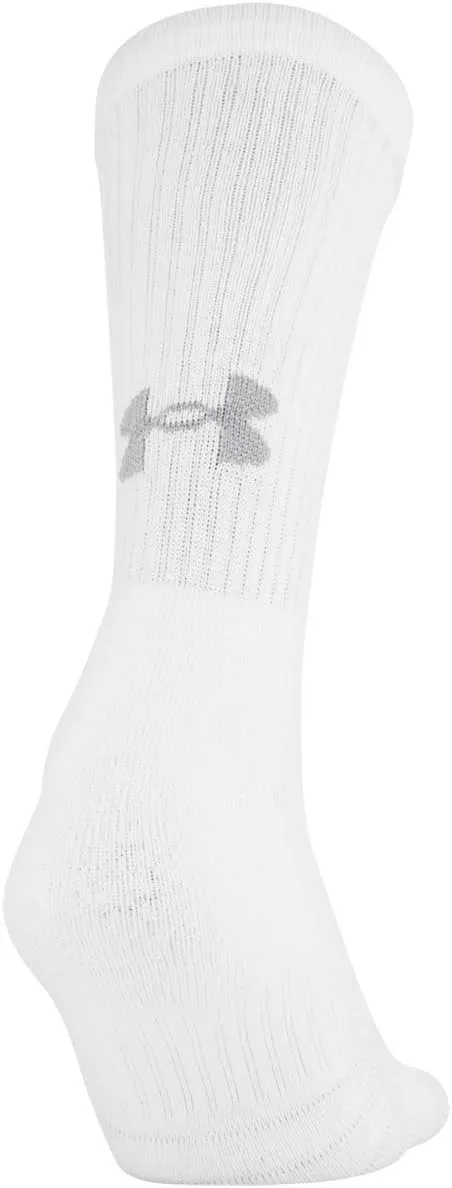 Under Armour Adult Training Cotton Crew Socks, Multipairs