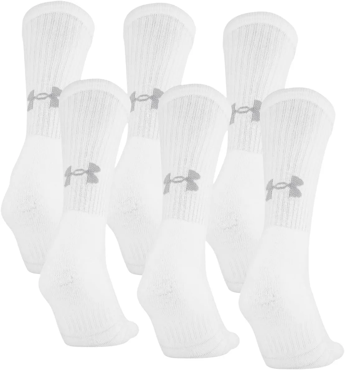 Under Armour Adult Training Cotton Crew Socks, Multipairs