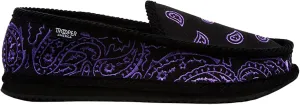 Unisex-Adult KS-002E Embroidery Bandana Paisley Slippers Shoes