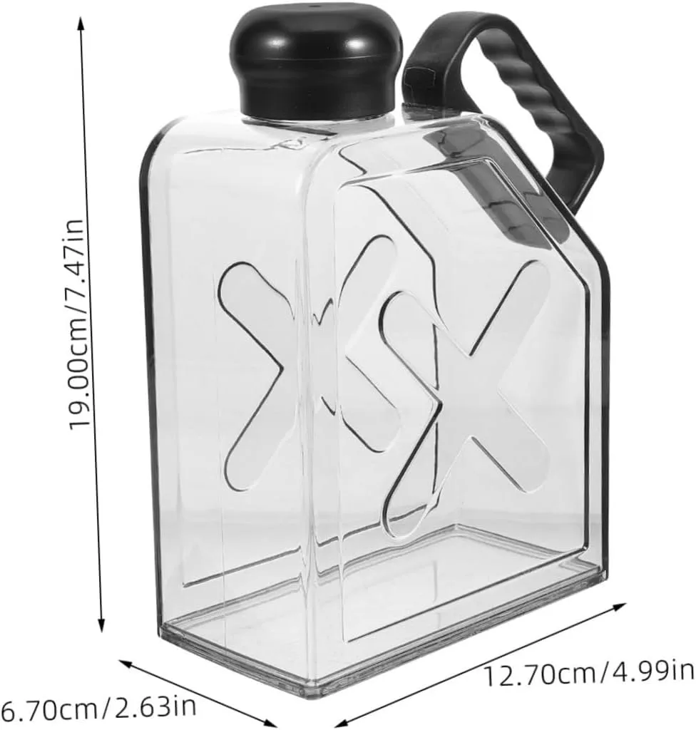 UPKOCH 5pcs Flat Water Bottle for Bag Portable Reusable Leakproof Flask Elegant Design A5 Bottle Travel Kettle