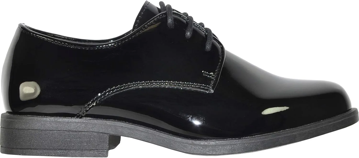 VANGELO Boy Kid Dress Shoe Oxford Lace Up Loafer Slip On Tuxedo Shoes for Prom, Uniform, Wedding Formal Events Size from Toddler to Big Kid