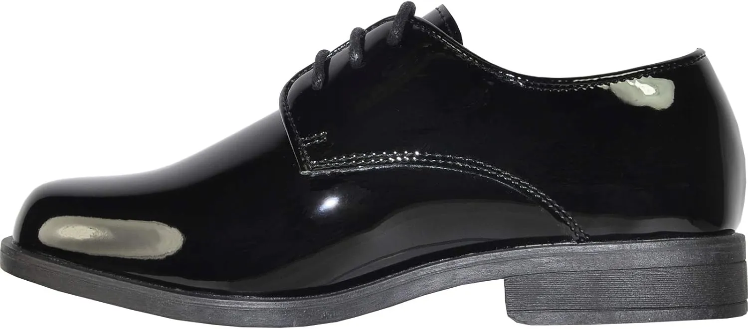 VANGELO Boy Kid Dress Shoe Oxford Lace Up Loafer Slip On Tuxedo Shoes for Prom, Uniform, Wedding Formal Events Size from Toddler to Big Kid
