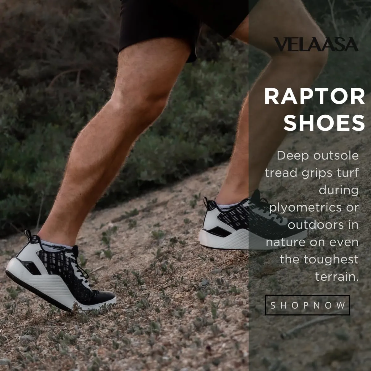 VELAASA Raptor | Cross Training Shoe | Versatile | Water Resistant | All-Purpose Sneaker | Outdoor Terrain | Trail Running