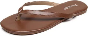 VenusCelia Women's Colorful Wide Flip Flop