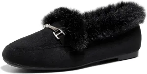 VenusCelia Women's Cozy Furry Flat Shoe