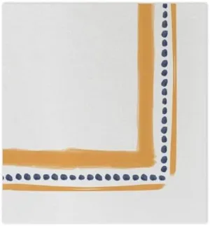 Vietri Papersoft Napkins Campagna Orange Cocktail Napkins Pack of 20, Set of 6, Spunlace