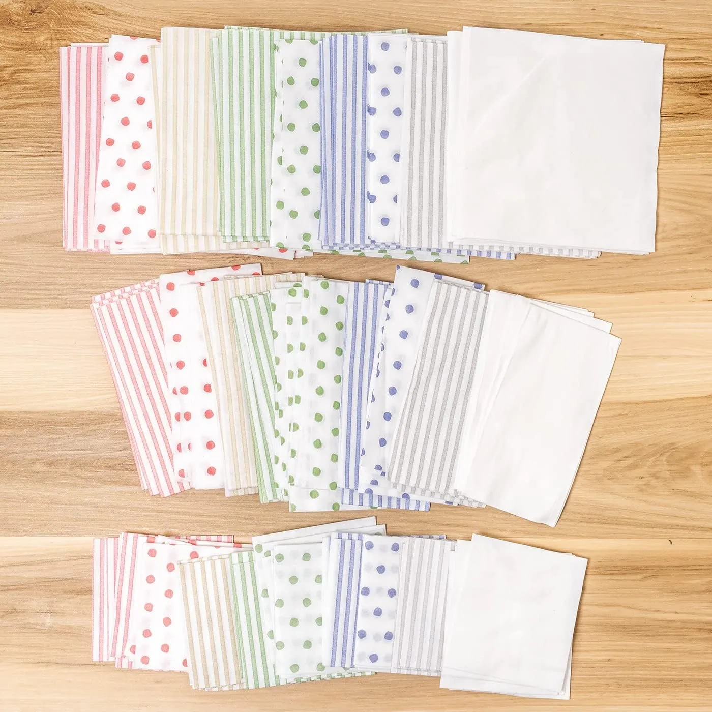 Vietri Papersoft Napkins Dot Green Cocktail Napkins Pack of 20, Set of 6 9.75"Sq Flat, Spunlace