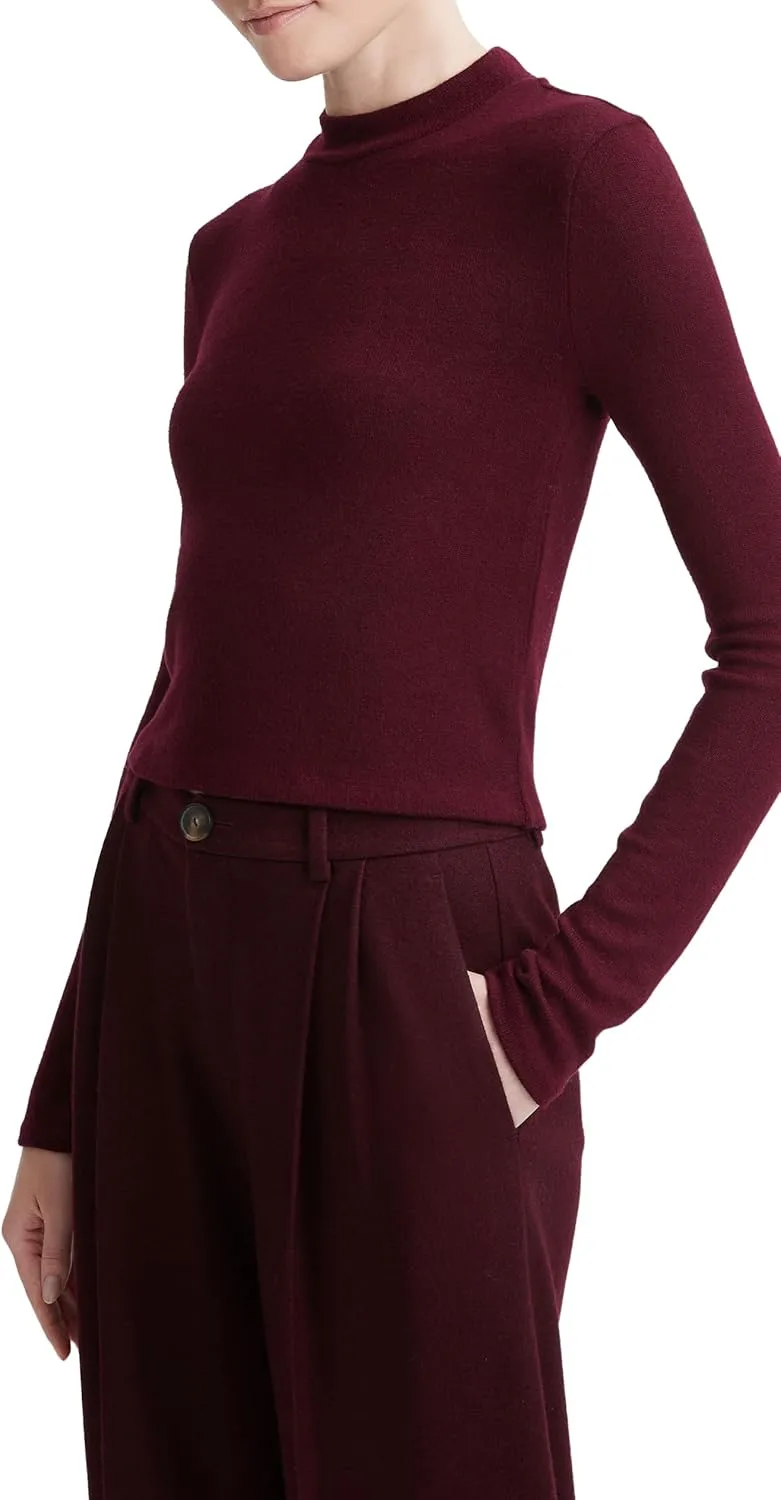 Vince womens Cozy Long Sleeve Mock Nk