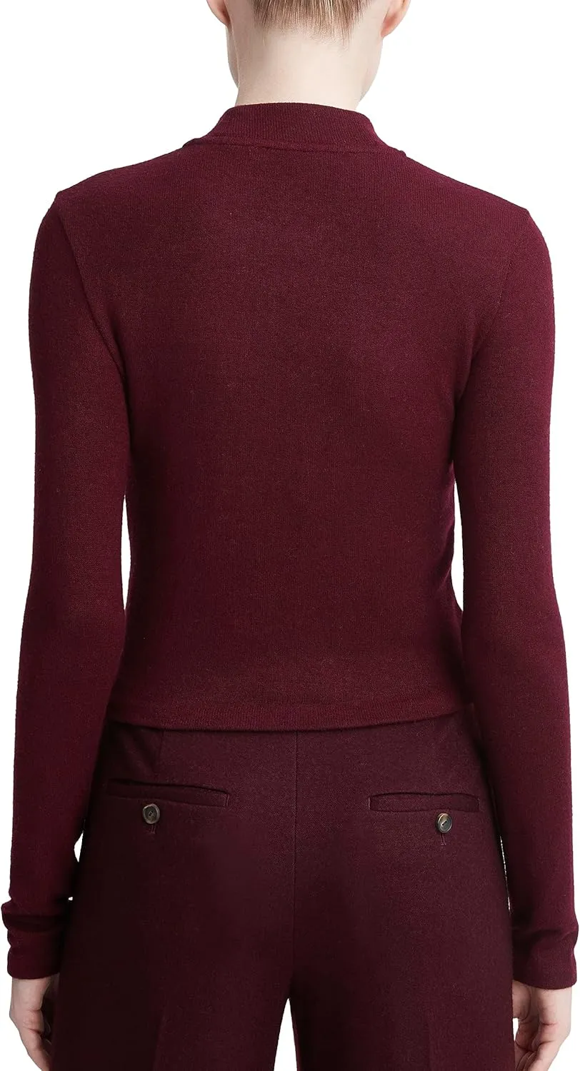 Vince womens Cozy Long Sleeve Mock Nk