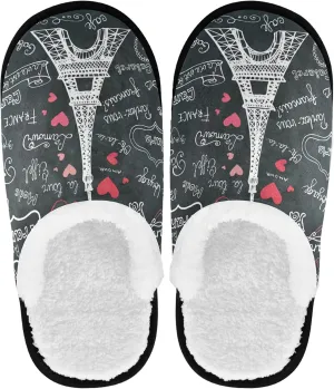 visesunny Women's Cozy Fuzzy Plush Fleece Slippers Soft Memory Foam Ladies House Shoes Warm Bedroom Flat Shoes Unisex Indoor Outdoor