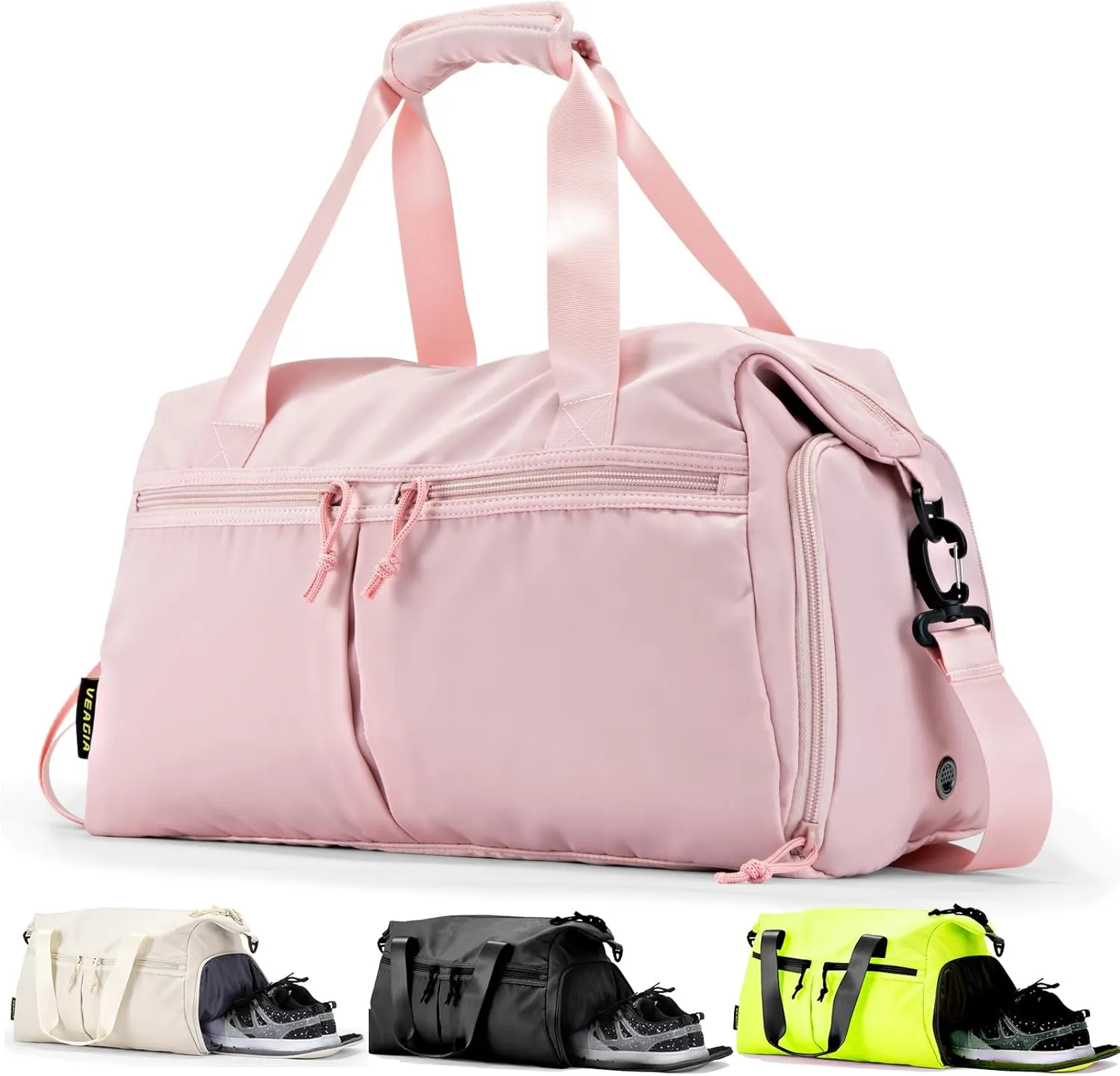 Weekender Duffel Bag with Shoe Compartment And Wet Pocket-Luggage Everyday Overnight Bag for Men and Women Travel-Carry On Gym Bag