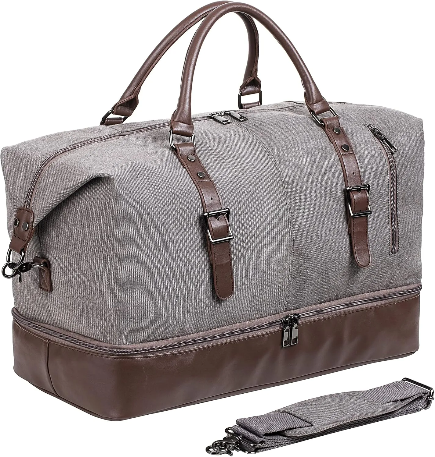 Weekender Overnight Bag Carry On Bag Travel Bag with Shoe Pouch