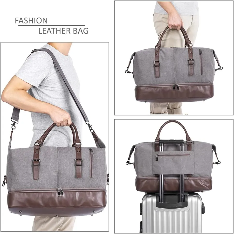 Weekender Overnight Bag Carry On Bag Travel Bag with Shoe Pouch
