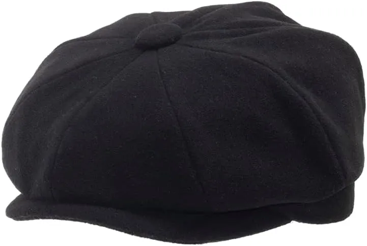 Wesley Ivy Cap 8 Panel Newsboy Flat Hat