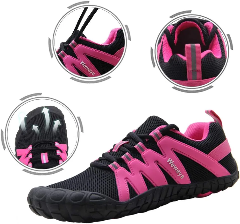 Weweya Barefoot Shoes for Women Minimalist Running Cross Training Shoe