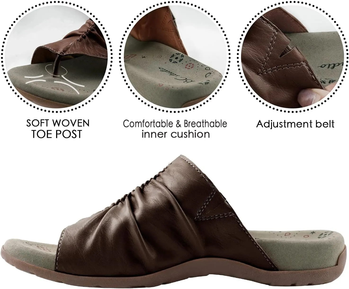 Women Comfort Sandals Flip Flop with Arch Support