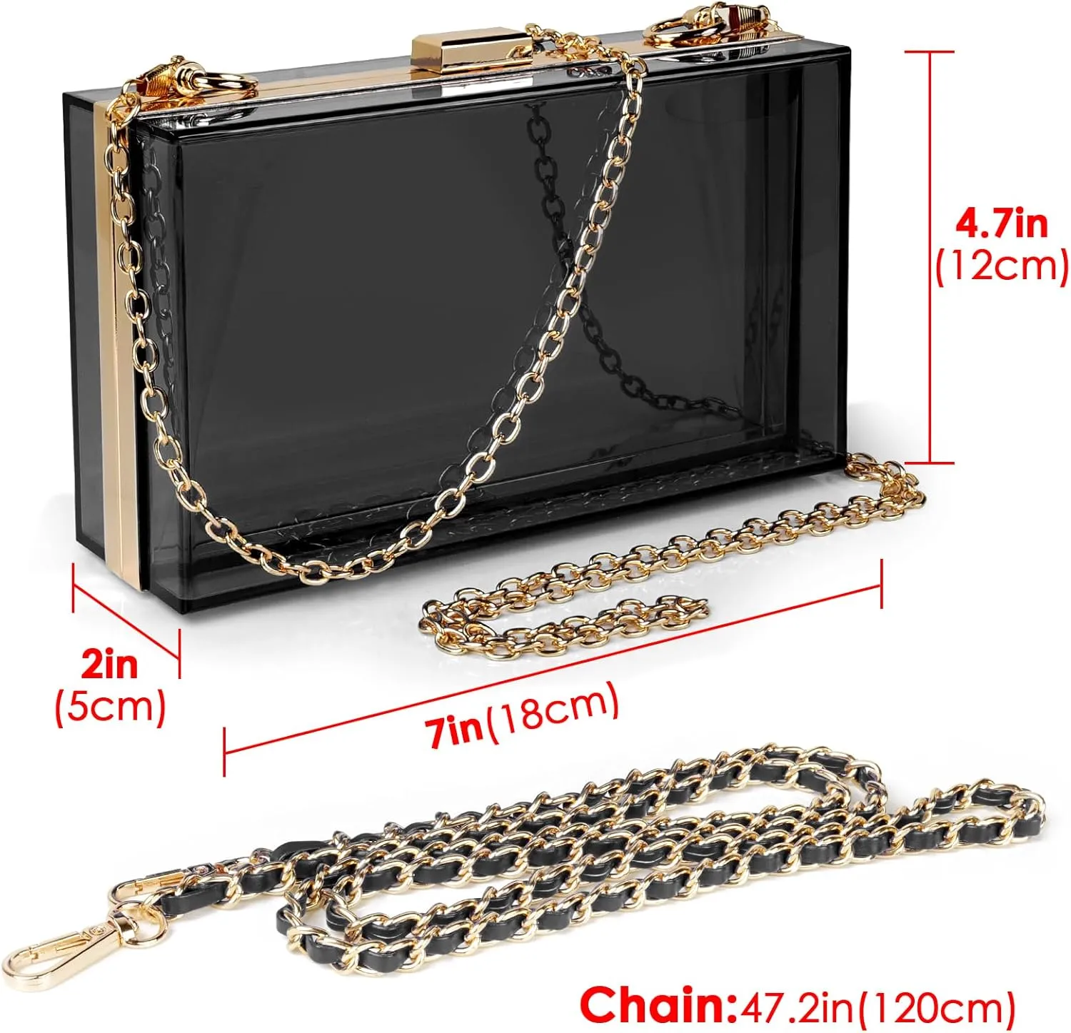 Women Purse Acrylic Clutch Bag, Evening Acrylic Clutch Bag, Crossbody Evening Bag, Shoulder Handbag