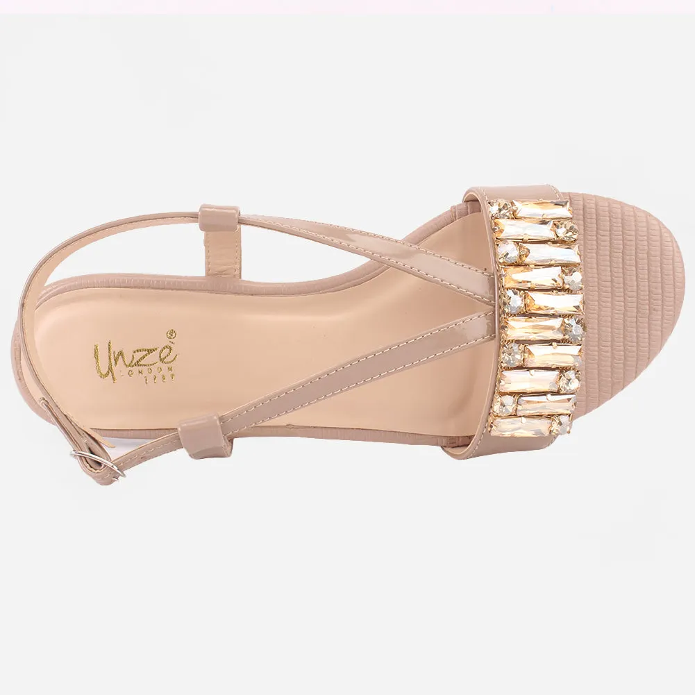 Women "DANTE" Stylish Diamantes Sandals