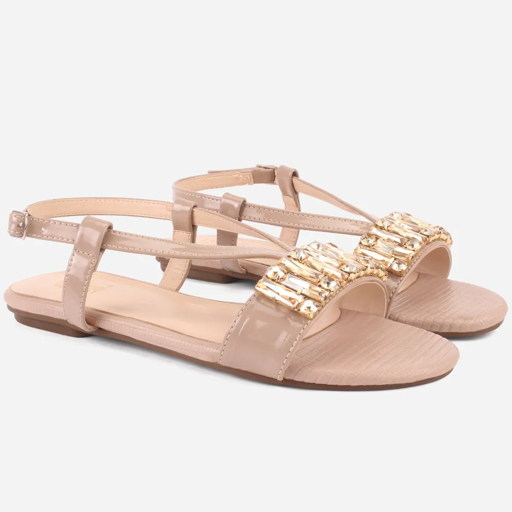 Women "DANTE" Stylish Diamantes Sandals