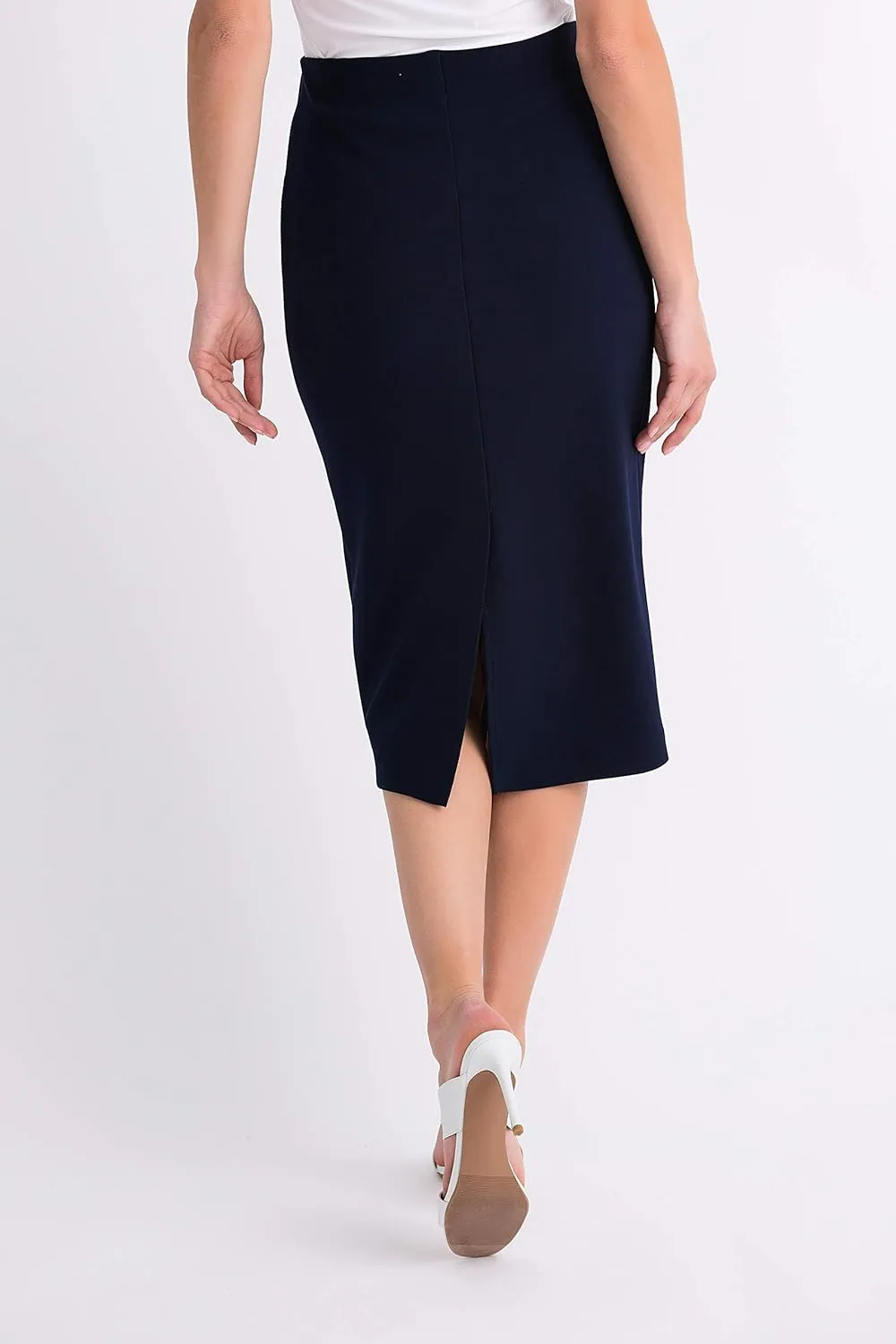 Womens Below-The-Knee Pencil Skirt Style 163083J
