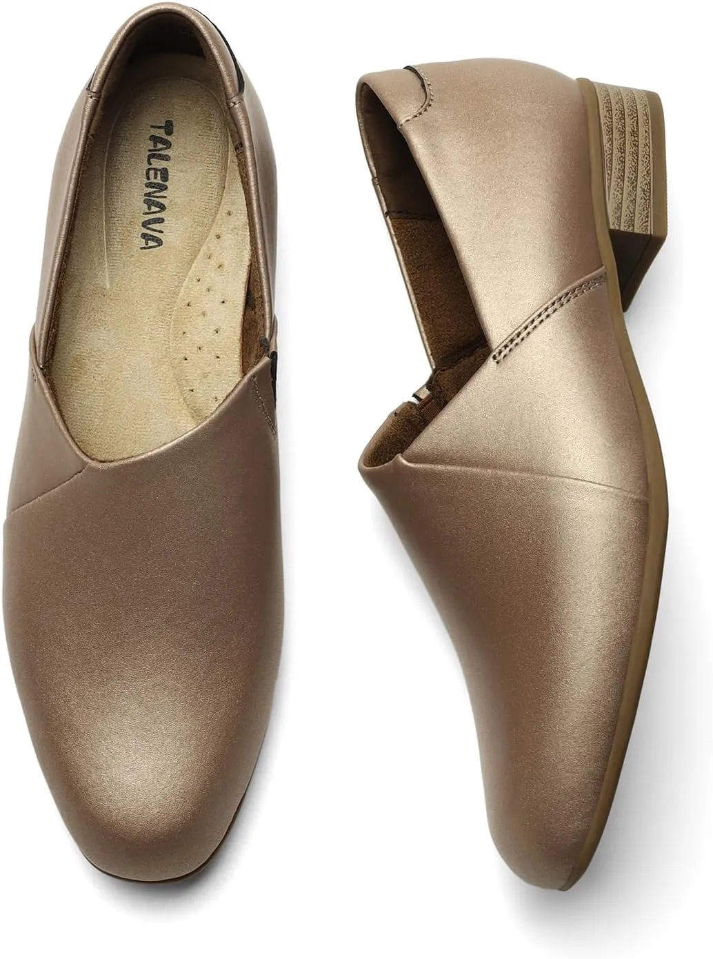 Women's Classic Comfort Dress Shoes Casual Leather Loafers Flats Cute Versatile Slip-Ons Everyday Work Shoes