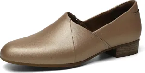 Women's Classic Comfort Dress Shoes Casual Leather Loafers Flats Cute Versatile Slip-Ons Everyday Work Shoes