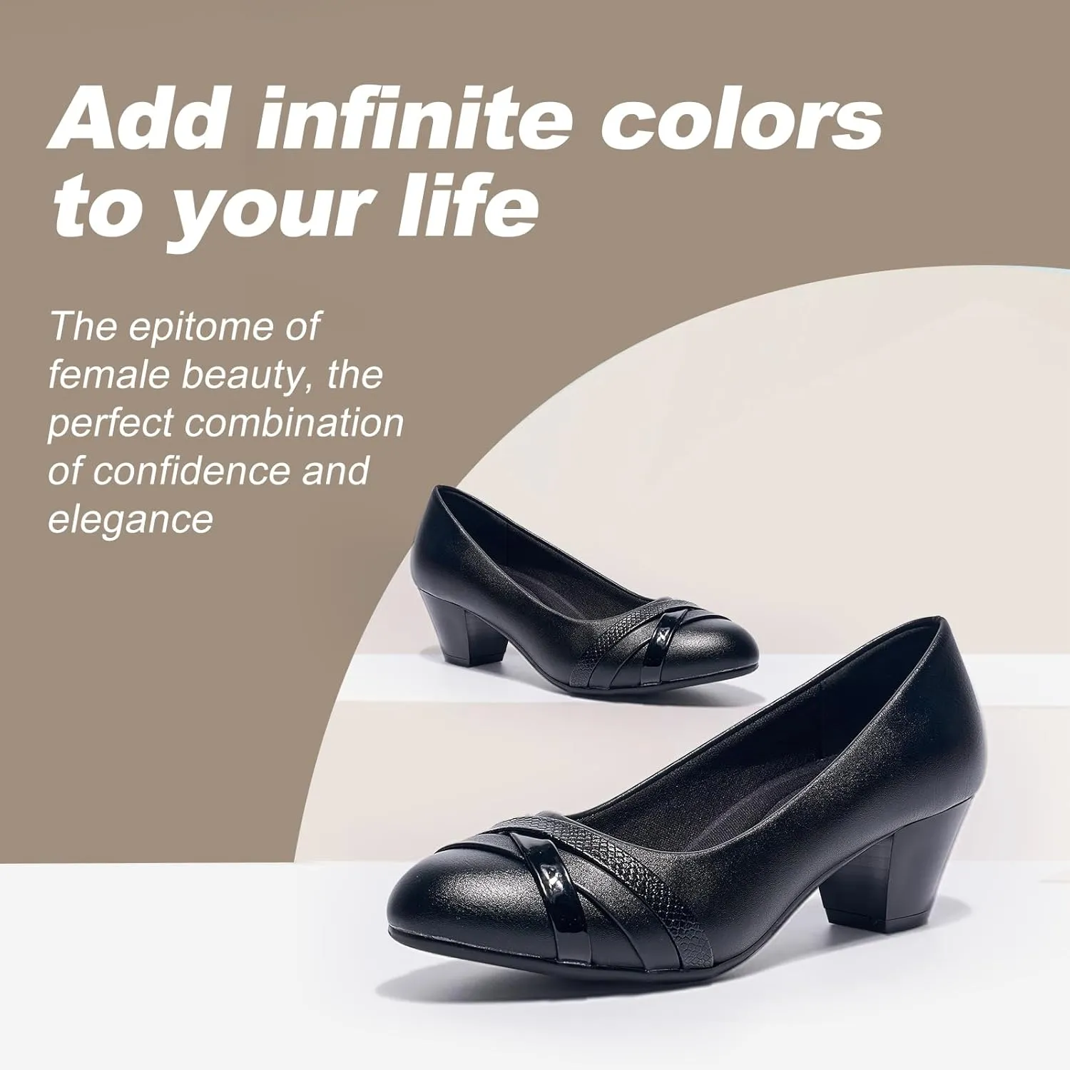 Women's Elegant Dress Shoes Stylish Comfortable Office Footwear for All Day Wear, Versatile Professional Fashion Shoes