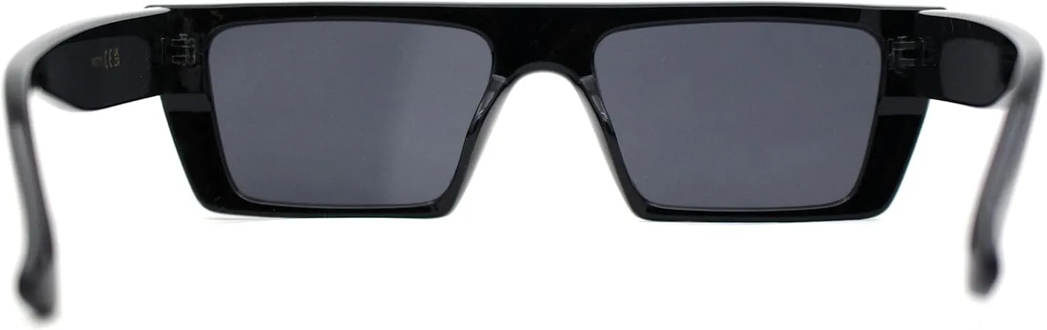 Womens Flat Top Square Cat Eye Mod Retro Sunglasses