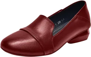 Women’s Low Block Chunky Heels Pumps Elegant Closed Round Toe Pumps Shoes Low Platform Shoes Ladies Office Pumps Shoes