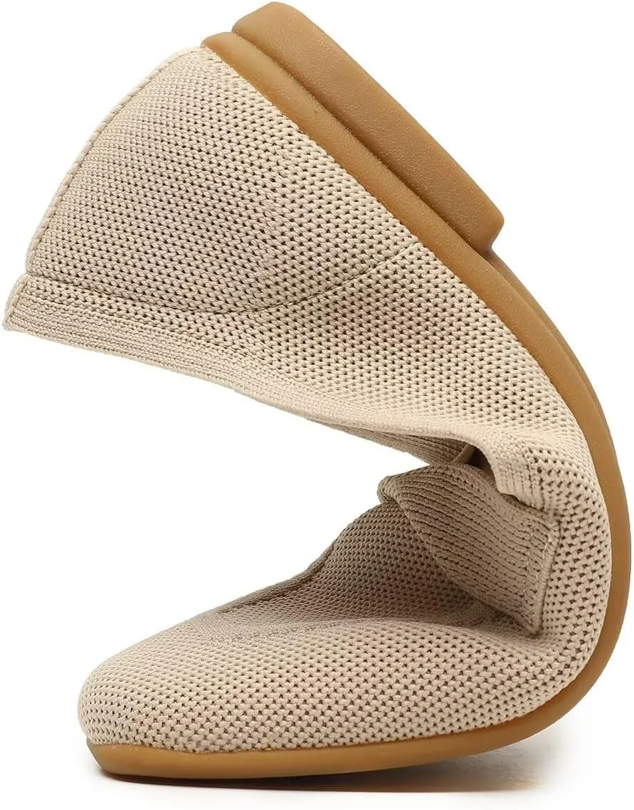 Women's Slip-on Loafer Soft Flats Comfort Knit Walking Office Work Penny Driving Dress Shoes