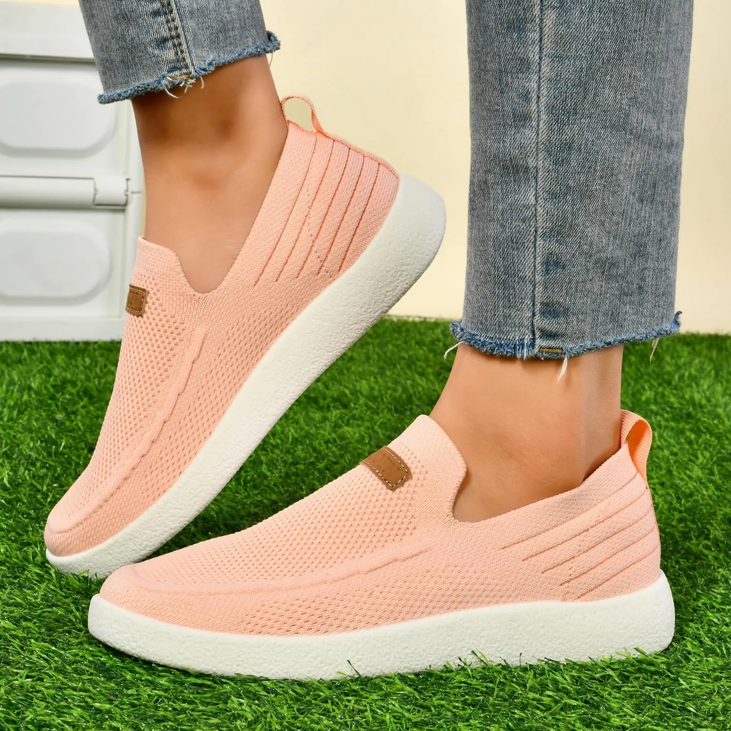 Women's Slip Ons Lightweight Comfortable Loafers for Women Casual Deck Shoes Breathable Outdoor Walking Shoes