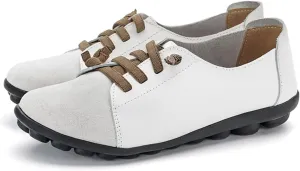 Women's Sneakers Non Slip Shoes Casual Shoes,Lace up Shoes Leather