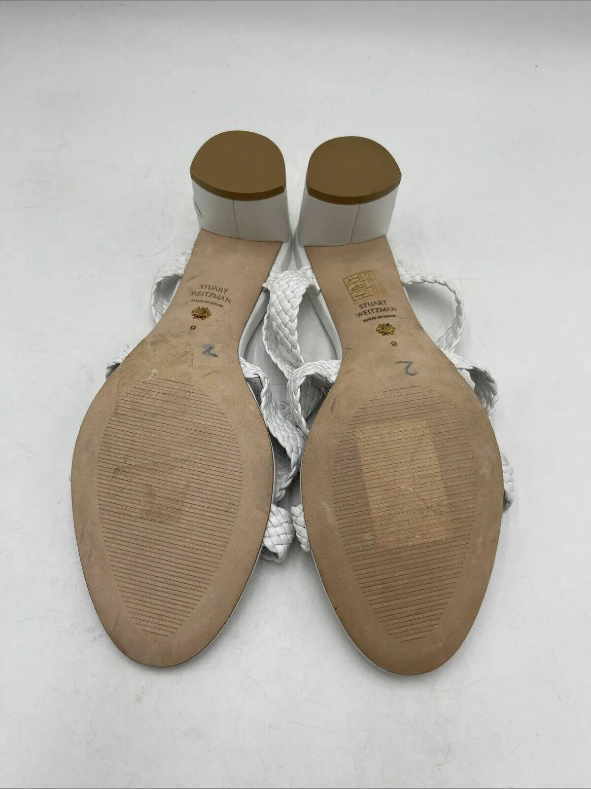 Women’s Stuart Weitzman Rosie 50 Sandal Sandals White Size 9 - Very Good