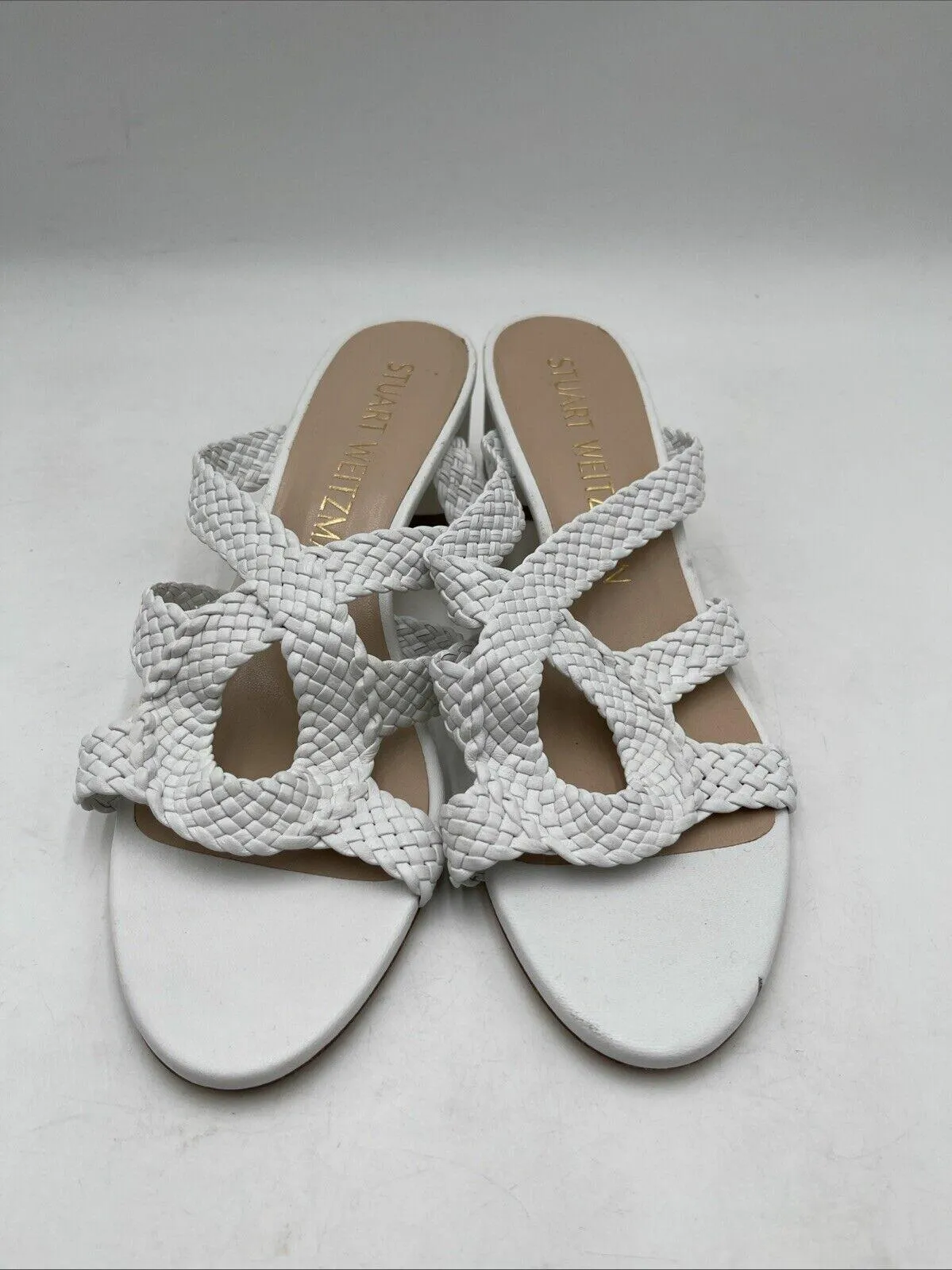 Women’s Stuart Weitzman Rosie 50 Sandal Sandals White Size 9 - Very Good