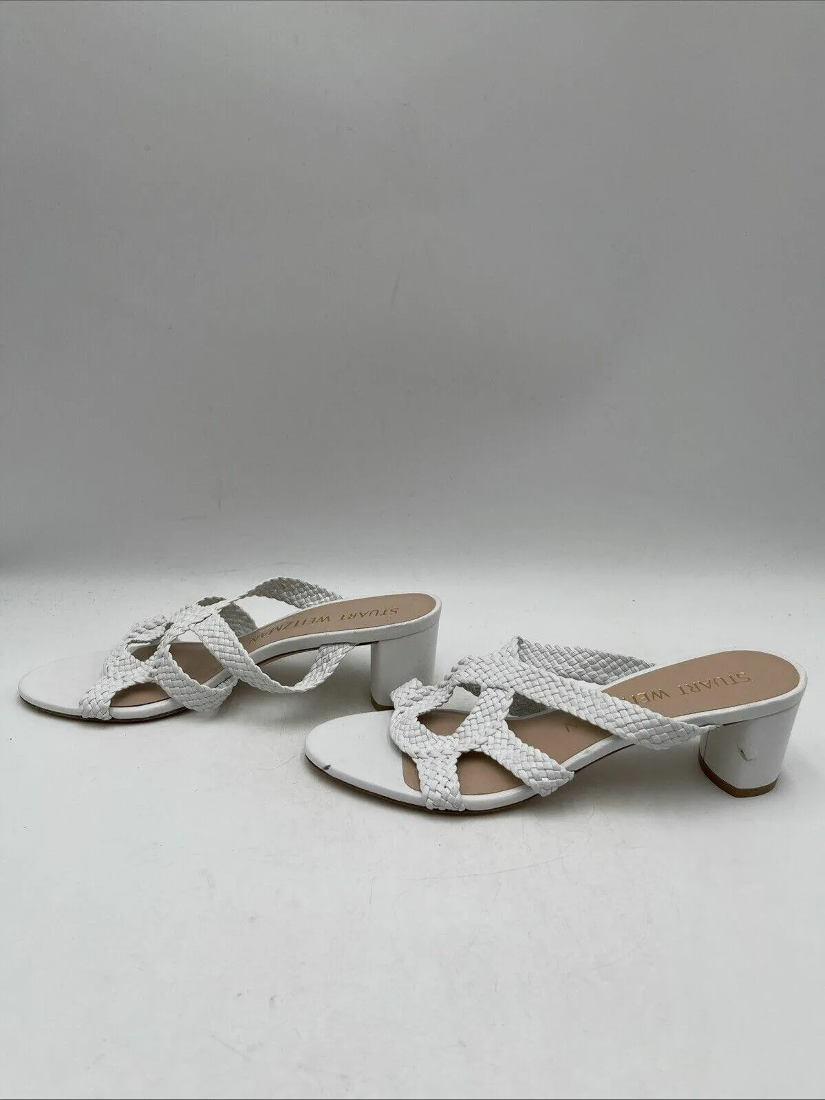 Women’s Stuart Weitzman Rosie 50 Sandal Sandals White Size 9 - Very Good