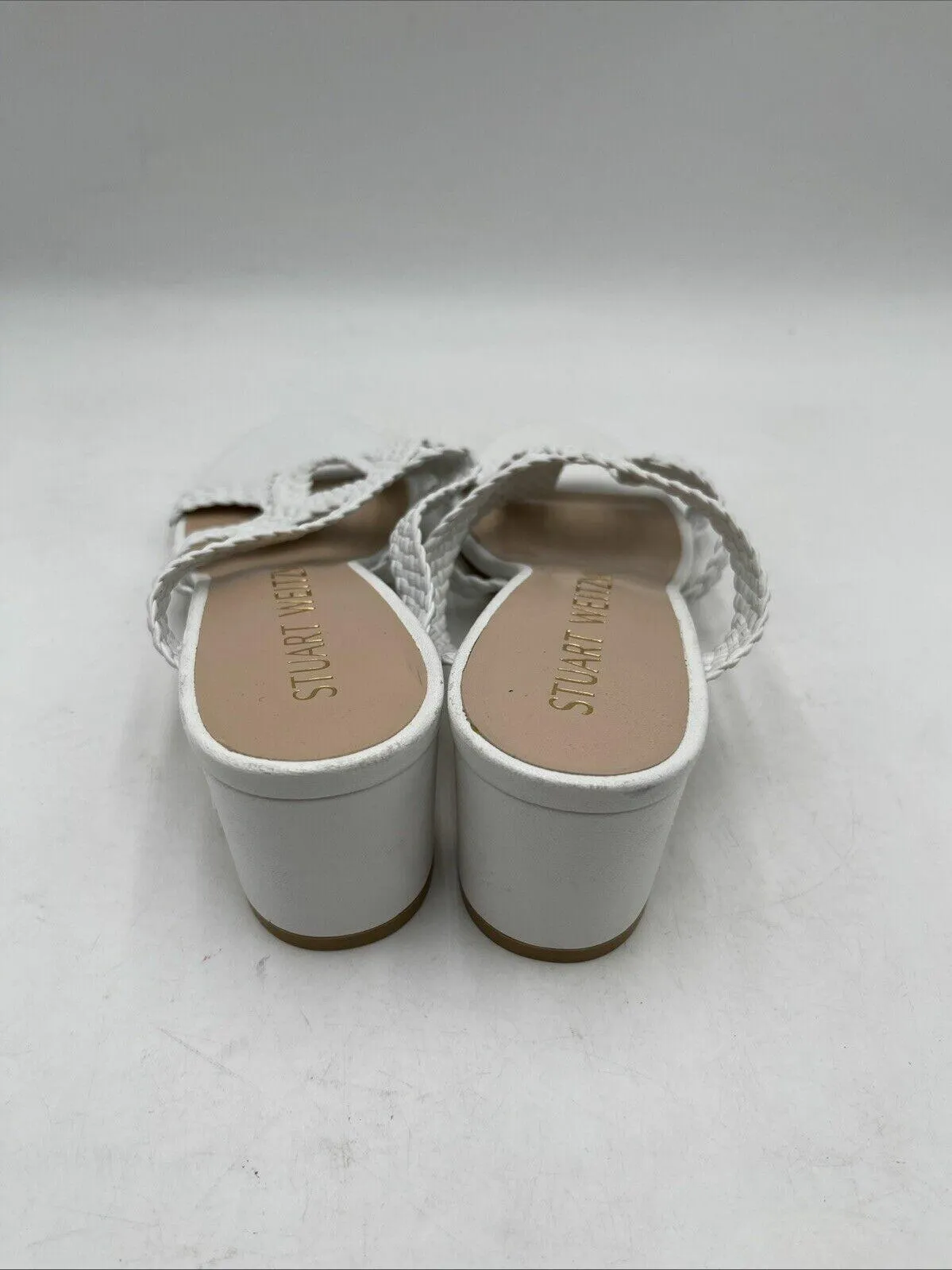 Women’s Stuart Weitzman Rosie 50 Sandal Sandals White Size 9 - Very Good