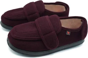 Women’s Wide Width House Shoes with Memory Foam Support Swollen Feet Edema Relief Cozy Outdoor Sole Diabetic House Slippers for Elderly Plantar Fasciitis