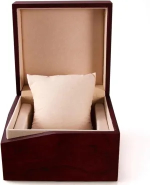 Wooden Texture Watch Pillow Box Direct Jewelry Box Storage Box