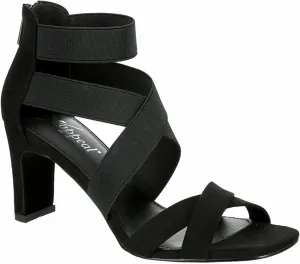 XAPPEAL Elline - Women's Zip-Up Elastic Ankle Strap Heel Open Toe Dress Sandal