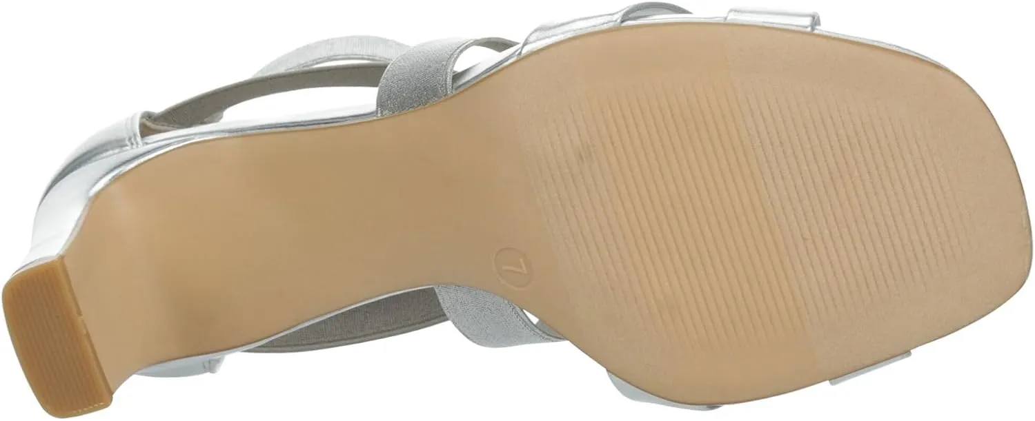 XAPPEAL Elline - Women's Zip-Up Elastic Ankle Strap Heel Open Toe Dress Sandal