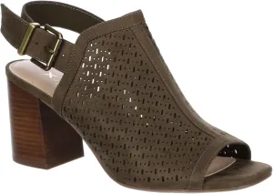 XAPPEAL Zella - Women's Peep Toe Cut Out Block Heeled Sandal Booties