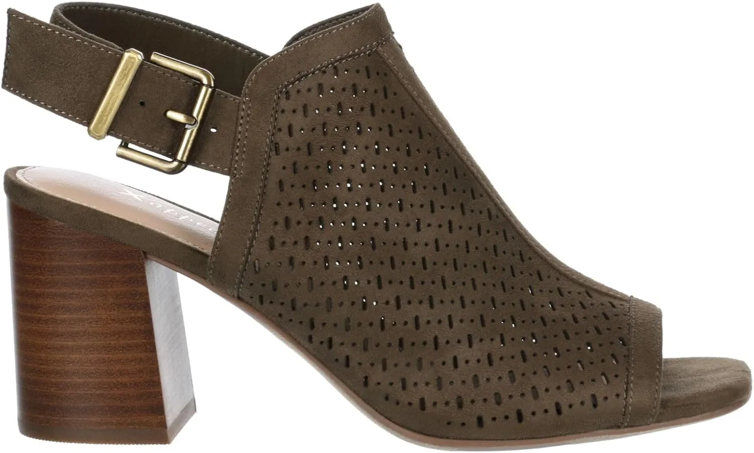 XAPPEAL Zella - Women's Peep Toe Cut Out Block Heeled Sandal Booties