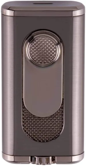 Xikar Verano Flat Flame Cigar Lighter, Attractive Gift Box, Elegant Metal Construction, Gunmetal