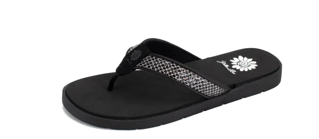 Yellow Box "Fabbie" Rhinestone Embellished Flip Flop Sandal