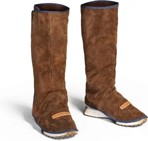 YESWELDER Leather Welding Spats, Welding Shoes Leg Covers, Heat and Abrasion Resistant Foot Safety Protection Covers Welding Safety Shoes Protectors, Welding Gaiters