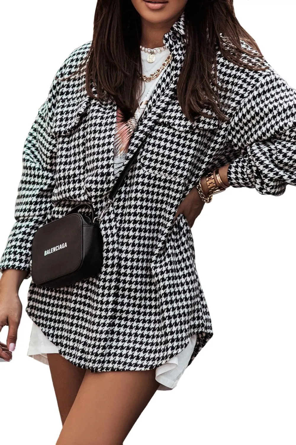 YOCUR Womens Flannel Shirts Plaid Button Down Shirt Casual Lapel Long Sleeve Outwear Warm Fall Winter Blouses