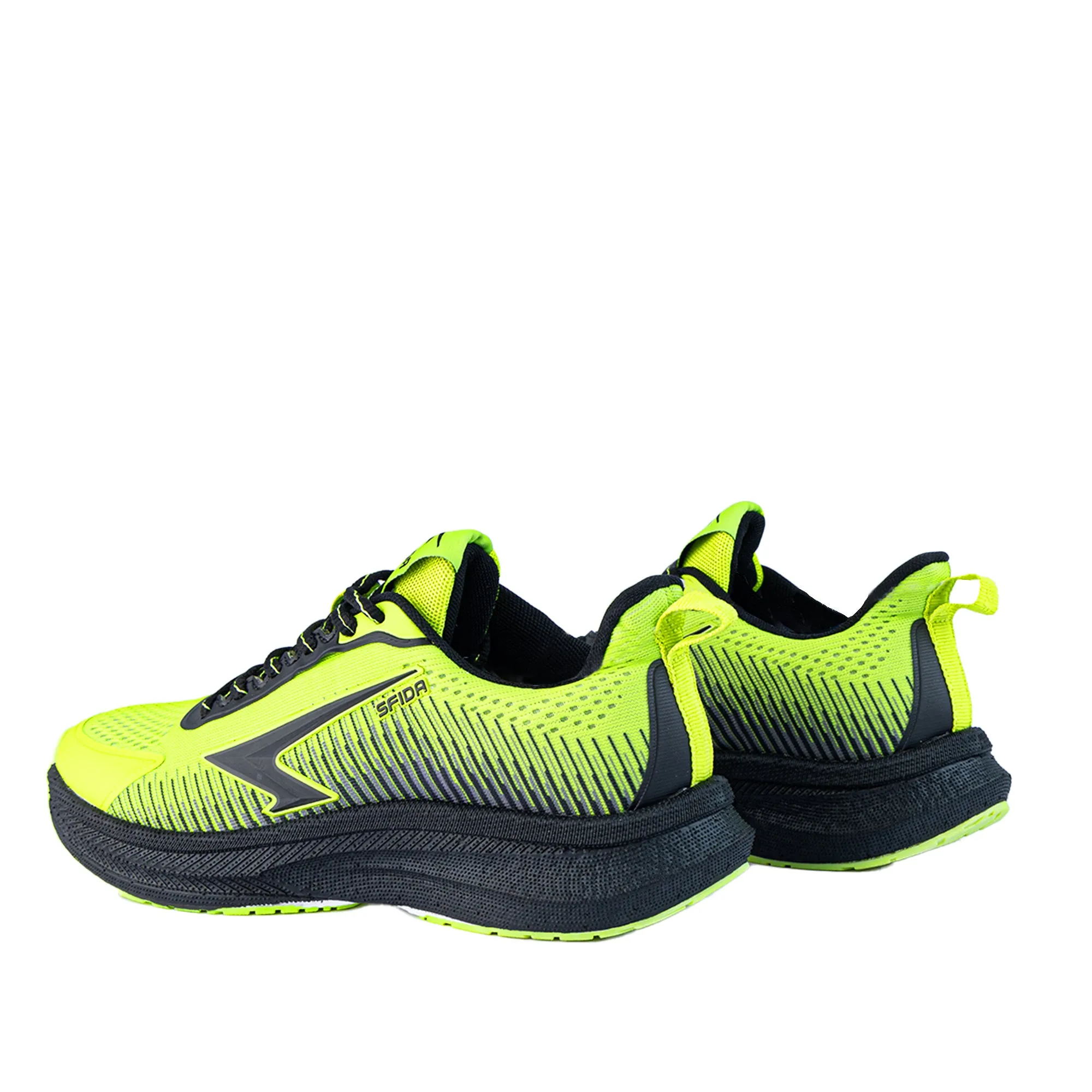 Zephyr Boy's Performance Runner Lace Up - Lime/Black