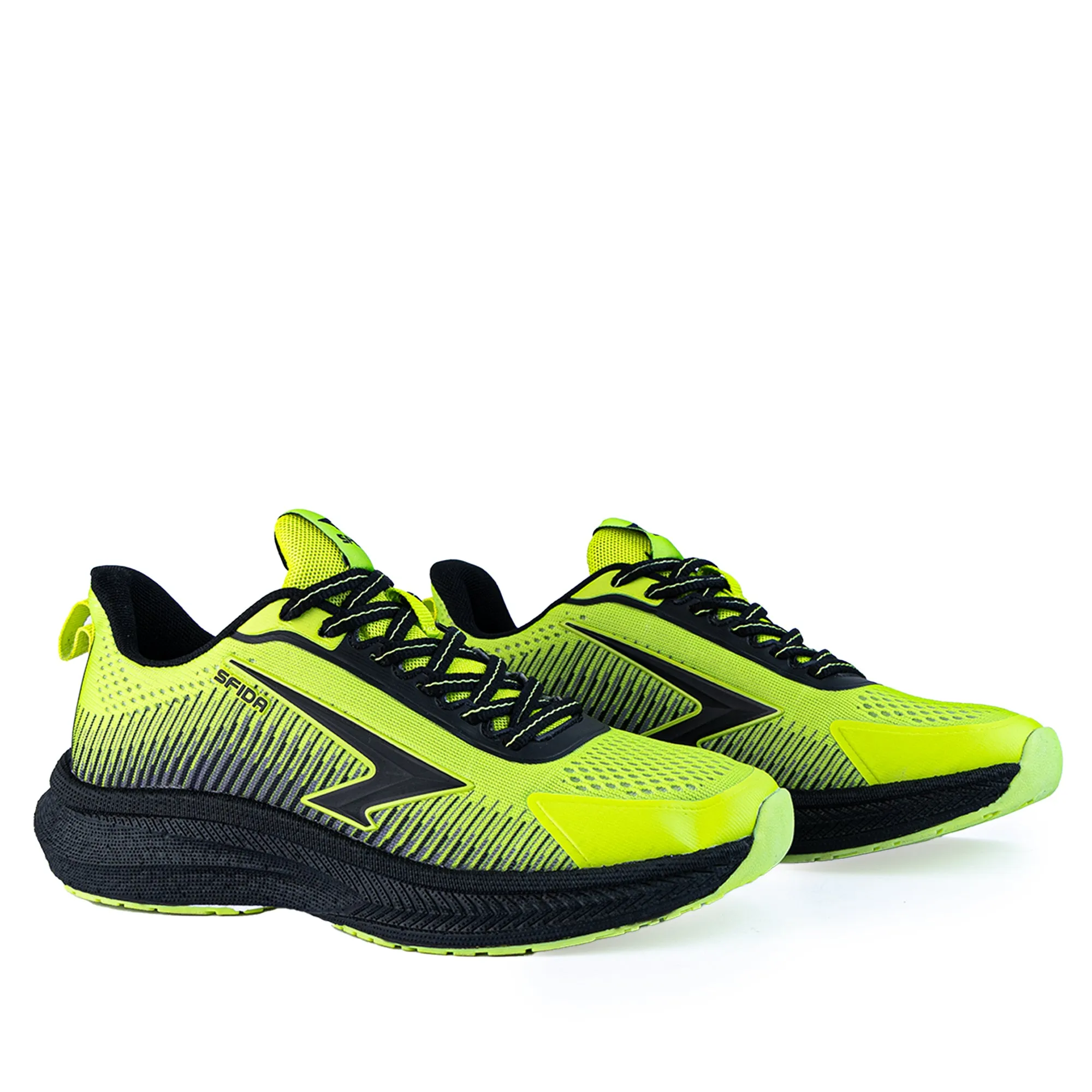Zephyr Boy's Performance Runner Lace Up - Lime/Black